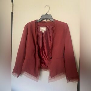 Love 21 (forever 21) red/burgundy blazer